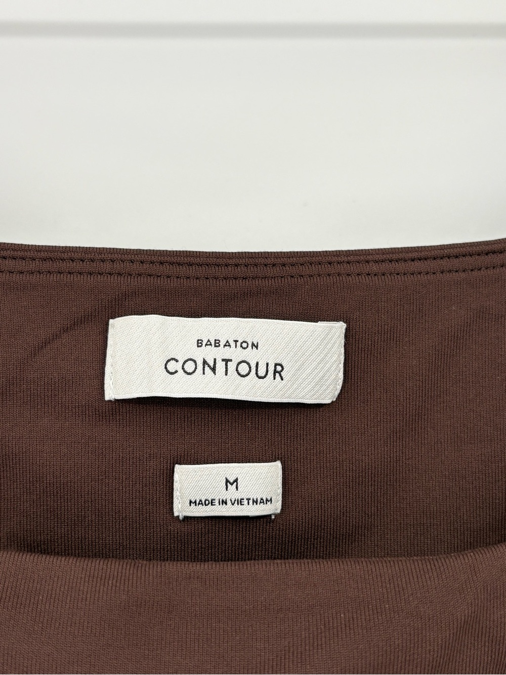 Aritzia Babaton Contour Pursue Squareneck Bodysuit Brown Medium - Picture 12 of 16